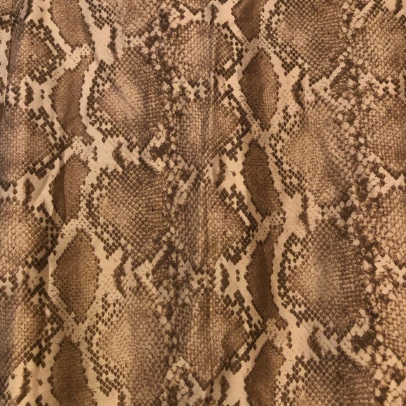 NWT H&M Brown Snake-Print Maxi Skirt - Picture 2 of 7